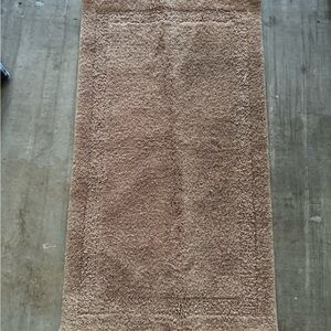 Plush Tan Bath Rug